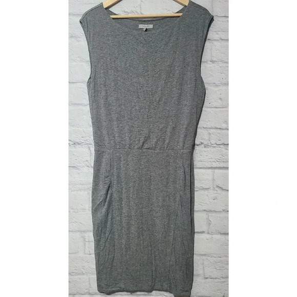 Athleta Westwood Dress Women's Size Small Sleeveless Heathered Gray Stretch - Picture 1 of 5